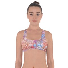 Art Beautiful Flowers Flames Generative Art Got No Strings Sports Bra by Wegoenart