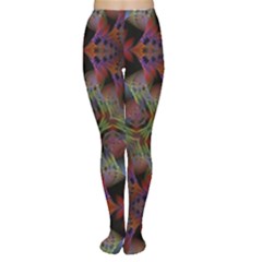 Abstract Animated Ornament Background Fractal Art Tights by Wegoenart