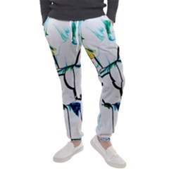 White And Multicolored Illustration Men s Jogger Sweatpants