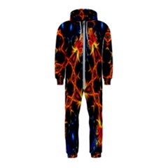 Kaleidoscope Art Unique Design Hooded Jumpsuit (kids)