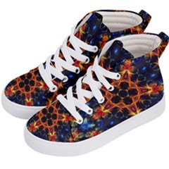 Kaleidoscope Art Unique Design Kids  Hi-top Skate Sneakers by Wegoenart