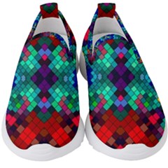 Abstract Art Background Design Kids  Slip On Sneakers by Wegoenart