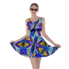 Art Kaleidoscope Meditation Mosaic Skater Dress by Wegoenart