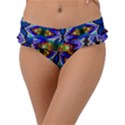 Art Kaleidoscope Meditation Mosaic Frill Bikini Bottom View1