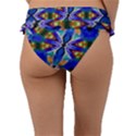 Art Kaleidoscope Meditation Mosaic Frill Bikini Bottom View2