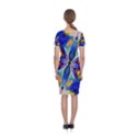 Art Kaleidoscope Meditation Mosaic Classic Short Sleeve Midi Dress View2