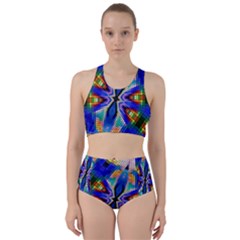 Art Kaleidoscope Meditation Mosaic Racer Back Bikini Set by Wegoenart