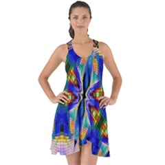 Art Kaleidoscope Meditation Mosaic Show Some Back Chiffon Dress by Wegoenart