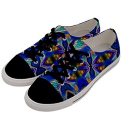 Art Kaleidoscope Meditation Mosaic Men s Low Top Canvas Sneakers by Wegoenart