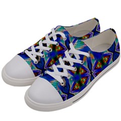 Art Kaleidoscope Meditation Mosaic Women s Low Top Canvas Sneakers by Wegoenart