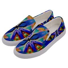 Art Kaleidoscope Meditation Mosaic Men s Canvas Slip Ons by Wegoenart