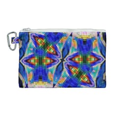 Art Kaleidoscope Meditation Mosaic Canvas Cosmetic Bag (large) by Wegoenart