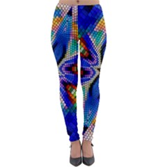 Art Kaleidoscope Meditation Mosaic Lightweight Velour Leggings by Wegoenart