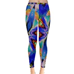 Art Kaleidoscope Meditation Mosaic Inside Out Leggings by Wegoenart