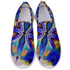 Art Kaleidoscope Meditation Mosaic Men s Slip On Sneakers by Wegoenart