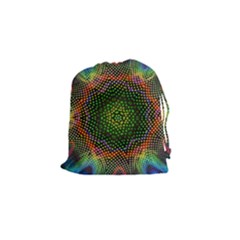 Kaleidoscope Art Unique Design Drawstring Pouch (small)