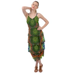 Kaleidoscope Art Unique Design Layered Bottom Dress