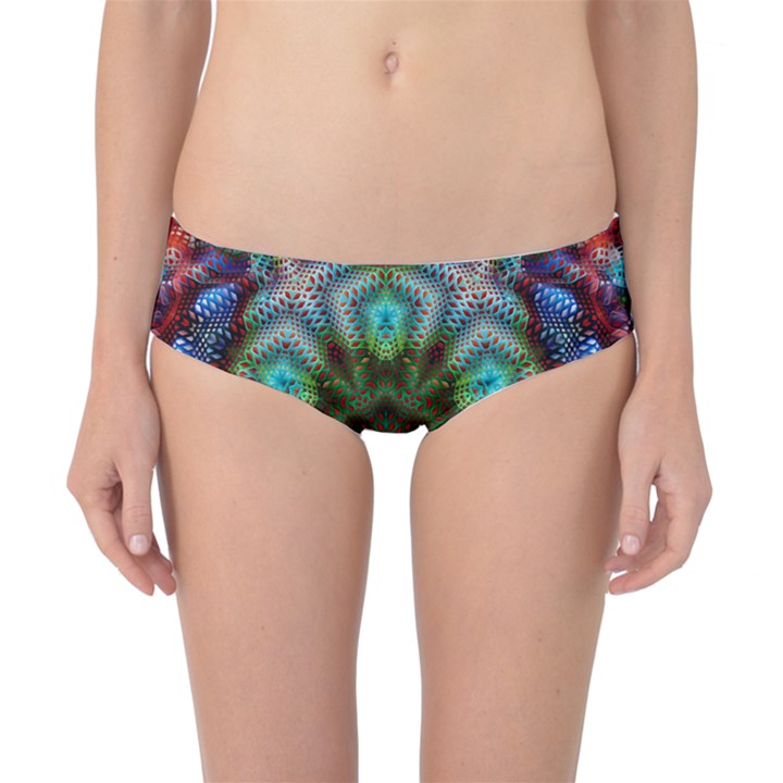 Abstract Art Background Flames Classic Bikini Bottoms