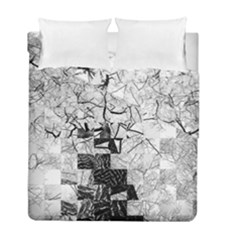 Broken Tree Generative Art Justifyyourlove Duvet Cover Double Side (full/ Double Size) by Wegoenart