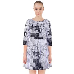 Broken Tree Generative Art Justifyyourlove Smock Dress by Wegoenart