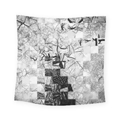 Broken Tree Generative Art Justifyyourlove Square Tapestry (small)