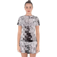 Broken Tree Generative Art Justifyyourlove Drop Hem Mini Chiffon Dress by Wegoenart