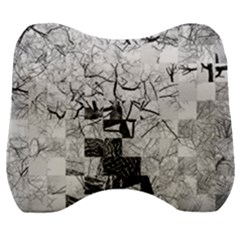 Broken Tree Generative Art Justifyyourlove Velour Head Support Cushion by Wegoenart