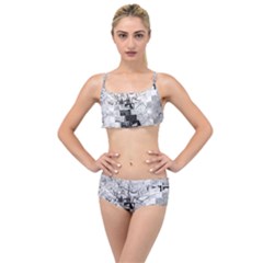 Broken Tree Generative Art Justifyyourlove Layered Top Bikini Set by Wegoenart