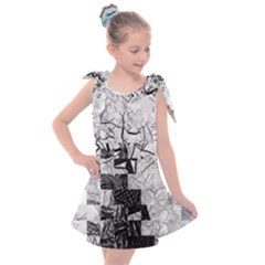 Broken Tree Generative Art Justifyyourlove Kids  Tie Up Tunic Dress by Wegoenart