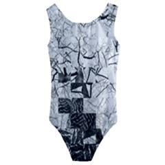 Broken Tree Generative Art Justifyyourlove Kids  Cut-out Back One Piece Swimsuit by Wegoenart