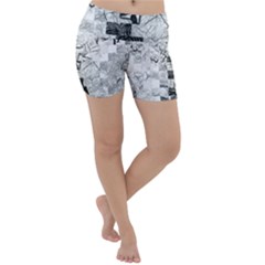 Broken Tree Generative Art Justifyyourlove Lightweight Velour Yoga Shorts by Wegoenart