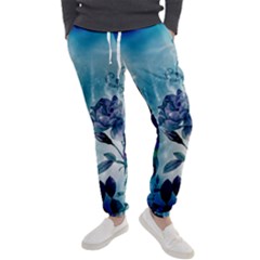 Wonderful Blue Flowers Men s Jogger Sweatpants