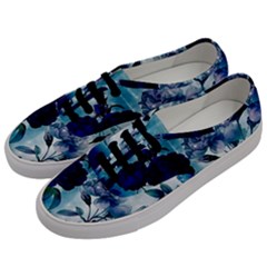 Wonderful Blue Flowers Men s Classic Low Top Sneakers by FantasyWorld7