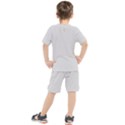 Grey & White - LaRenard Sportswear - by LaRenard Studios Kids  Tee and Shorts Set View2