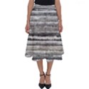 Striped Grunge Print Design Perfect Length Midi Skirt View1