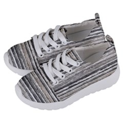 Striped Grunge Print Design Kids  Lightweight Sports Shoes