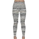 Striped Grunge Print Design Lightweight Velour Classic Yoga Leggings View1