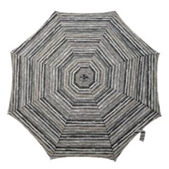 Striped Grunge Print Design Hook Handle Umbrellas (medium)