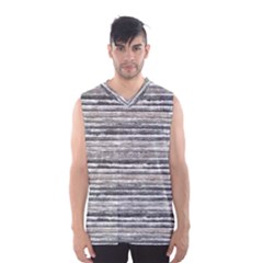 Striped Grunge Print Design Men s Sportswear