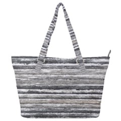 Striped Grunge Print Design Full Print Shoulder Bag by dflcprintsclothing