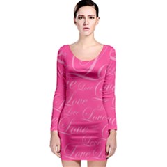 Pinklove Long Sleeve Bodycon Dress