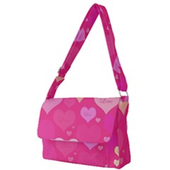 Heartsoflove Full Print Messenger Bag by designsbyamerianna