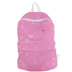 Pinkhearts Foldable Lightweight Backpack by designsbyamerianna