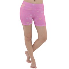 Pinkhearts Lightweight Velour Yoga Shorts by designsbyamerianna