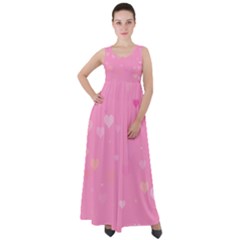 Pinkhearts Empire Waist Velour Maxi Dress by designsbyamerianna