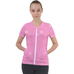 Pinkhearts Short Sleeve Zip Up Jacket