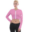 Pinkhearts Long Sleeve Cropped Velvet Jacket View1