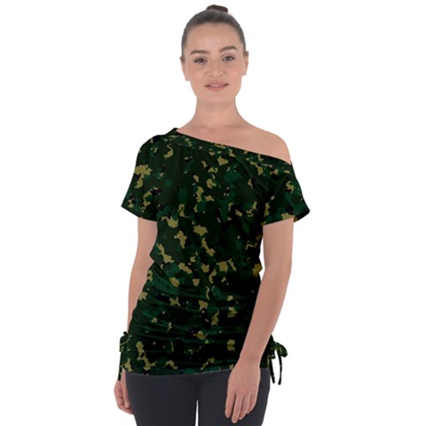 Greencamo Tie-up Tee by designsbyamerianna