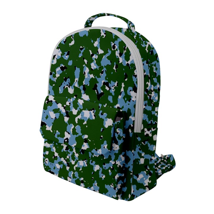 Greencamo1 Flap Pocket Backpack (Large)