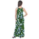 Greencamo1 Sleeveless Velour Maxi Dress View2